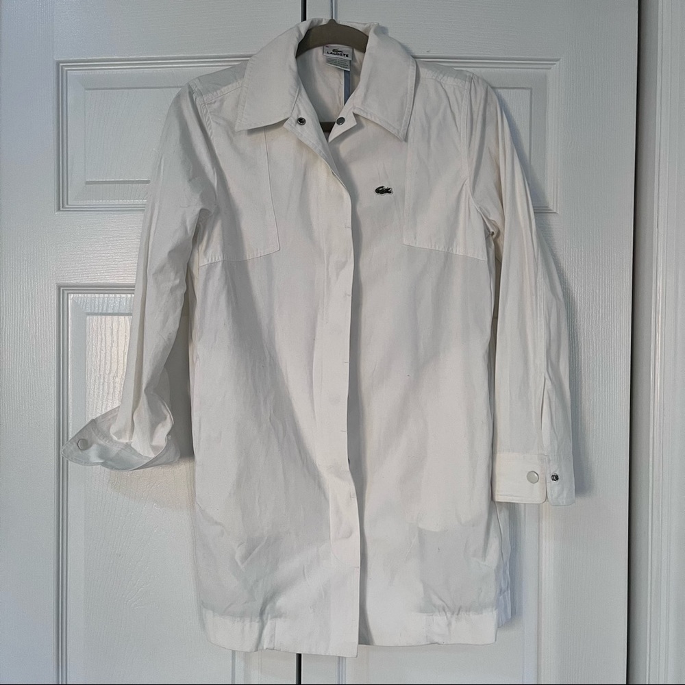 LACOSTE white coat